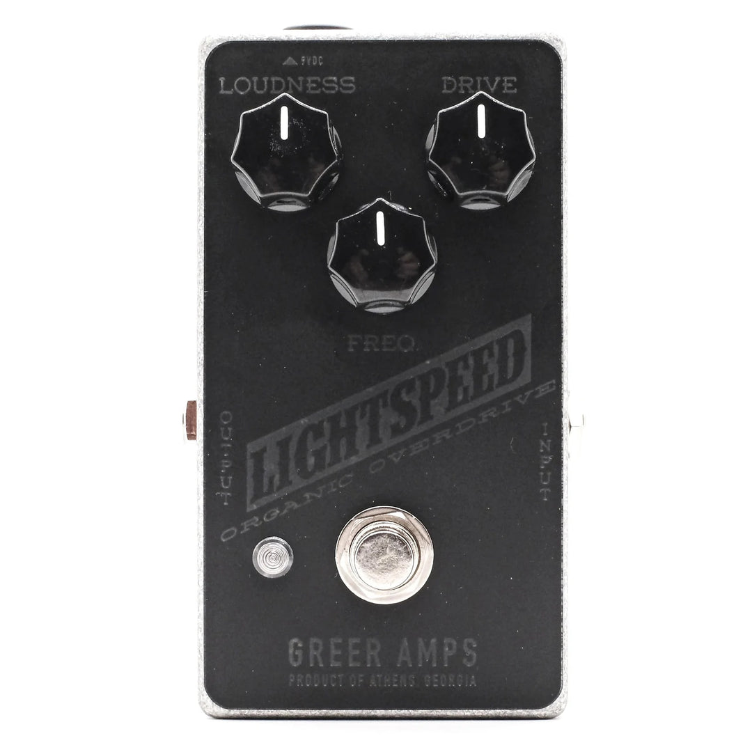 Greer Lightspeed Organic Overdrive Pedal - Limited Edition Blackout 2024. NEW, (Authorized Dealer)