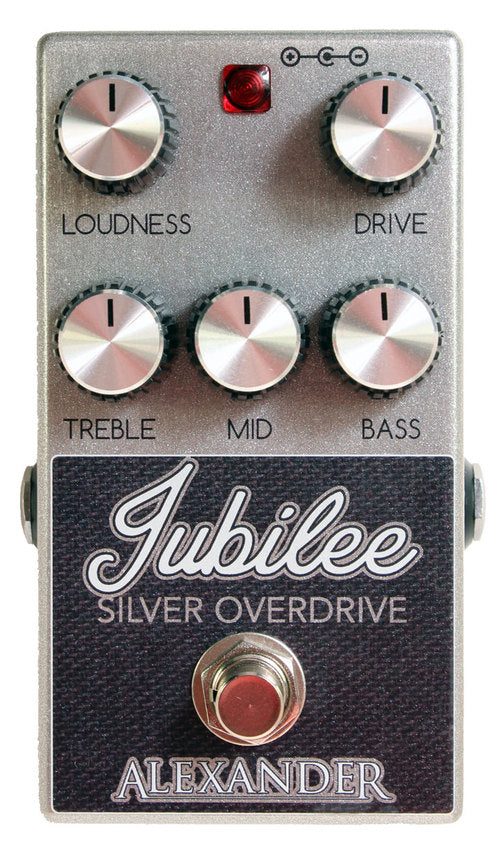 Alexander Jubilee Silver Overdrive Pedal (Brand New). " Authorized Dealer"