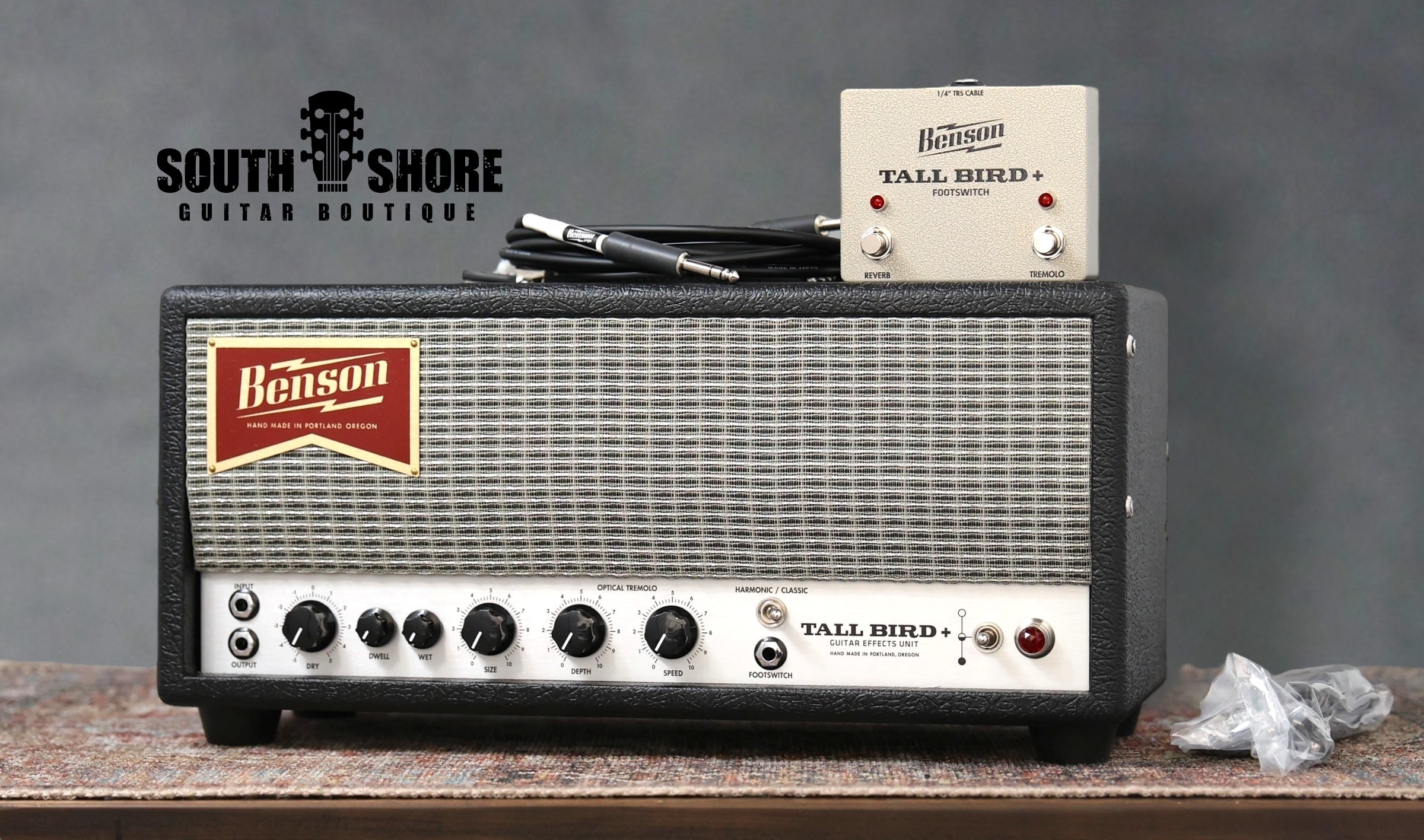 Benson Amps Tall Bird Reverb + 2025 - Black / Silver. Spring