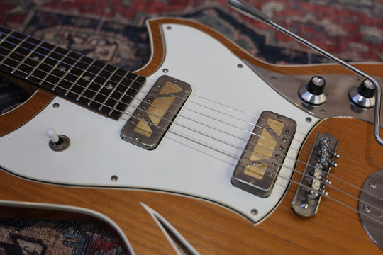 Novo Guitars Miris J - Aztec Gold / Lollar Gold Foils. Ash / Flame-Maple. NEW, Authorized Dealer) by South Shore Guitar Boutique