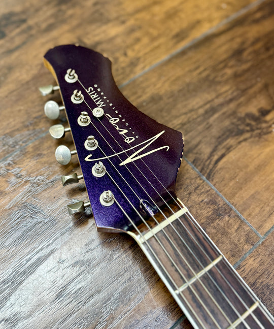 2025 Novo Signature Miris J in Purple Stranger - Lollar Staple P-90’s. Buily by owner Dennis Fano. by South Shore Guitar Boutique