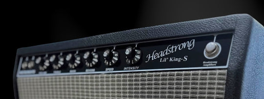 Headstrong Lil’ King S - 25W w/ 6l6’s - Black-Silver cloth 12” GA-SC30. NEW, (Authorized Dealer) by Headstrong