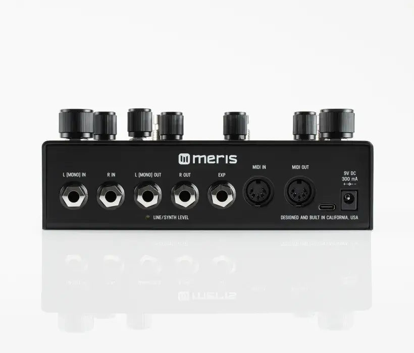 Meris ENZO X - 10th Anniversy - Black - LTD Edition W/ New Firmware v1.2.2. NEW (Authorized Dealer) back panel view.
