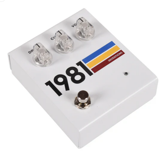 1981 Inventions DRV Overdrive Pedal White Hyperfade. NEW, (Authorized Dealer) by 1981 Inventions