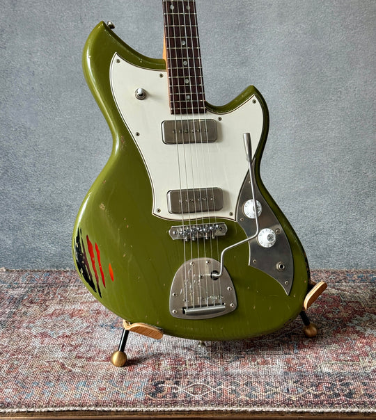 Novo Serus J Custom — Uffington Green over ’64 3-Tone Burst - NEW, (Authorized Dealer) by South Shore Guitar Boutique