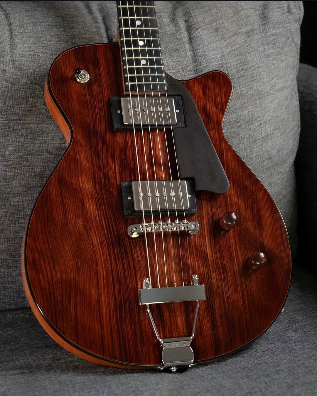Grez Mendocino with a Dark Redwood Top & Ron Ellis Ellisonic Humbuckers (Authorized Dealer) by Grez Guitars