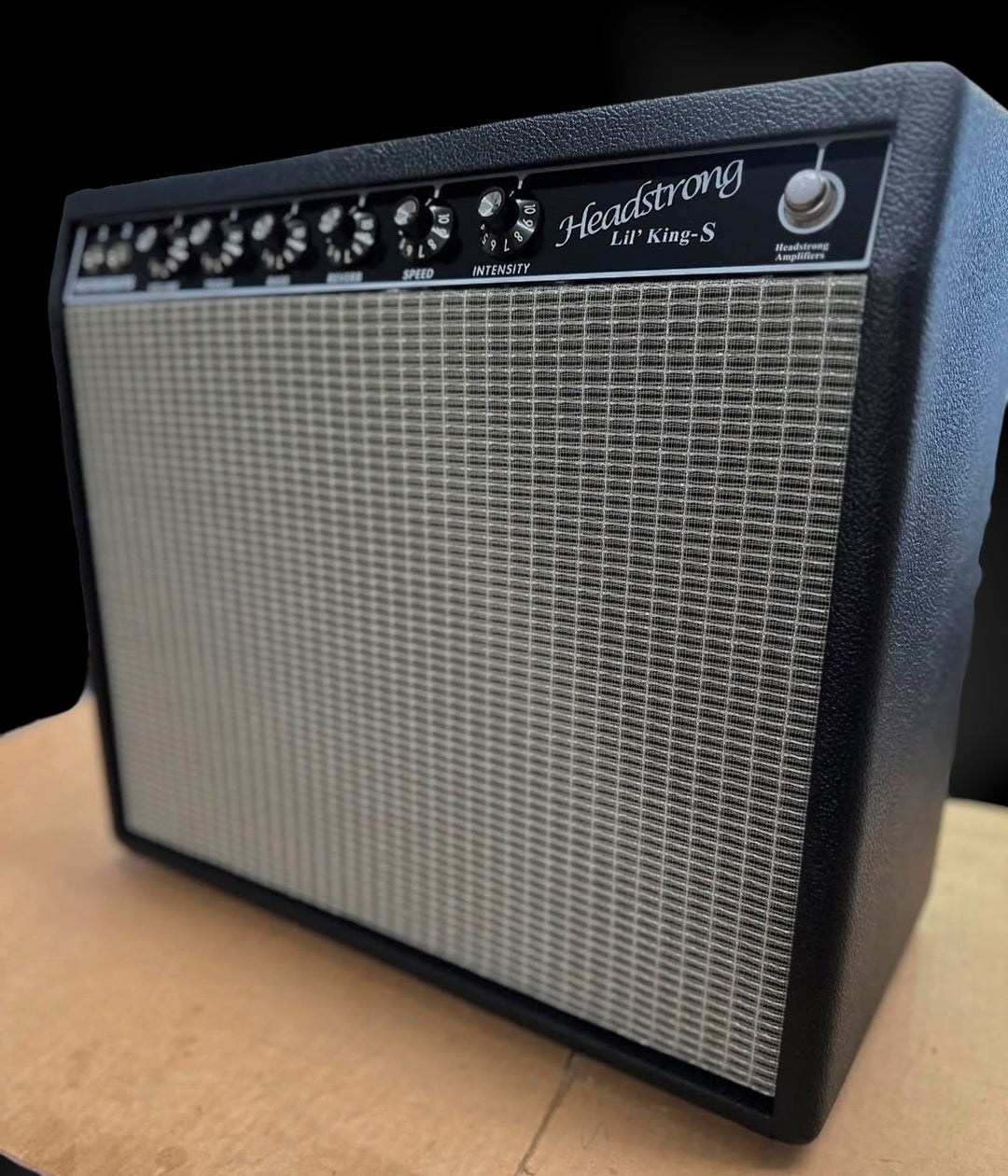 Headstrong Lil’ King S - 25W w/ 6l6’s - Black-Silver cloth 12” GA-SC30. NEW, (Authorized Dealer) by Headstrong