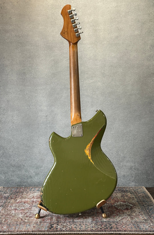 Novo Serus J Custom — Uffington Green over ’64 3-Tone Burst - NEW, (Authorized Dealer) by South Shore Guitar Boutique