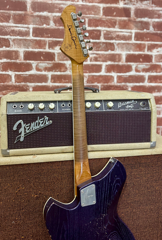 2025 Novo Signature Miris J in Purple Stranger - Lollar Staple P-90’s. Buily by owner Dennis Fano. by South Shore Guitar Boutique