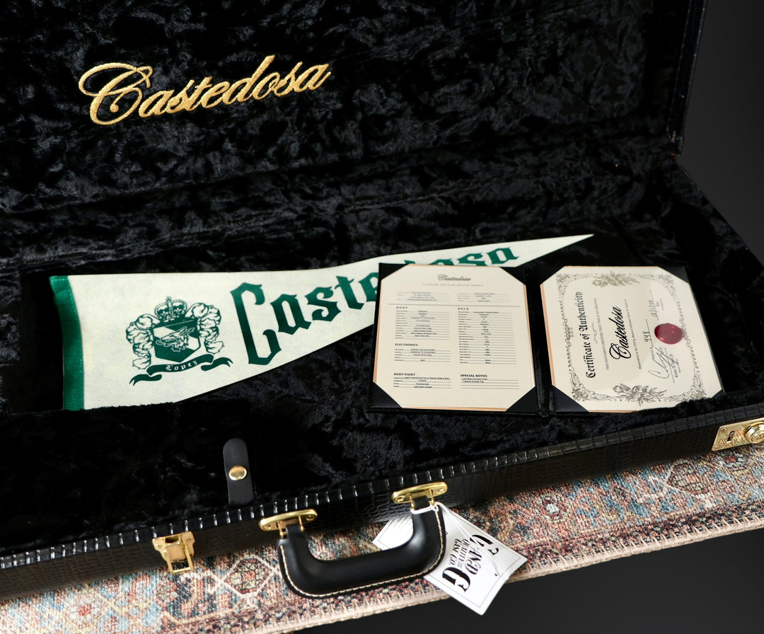 Castedosa Guitars Marianna Solid Body - Aged Shoreline Gold / Natural. Mastery Bridge / Vibrato - NEW, (Authorized Dealer)