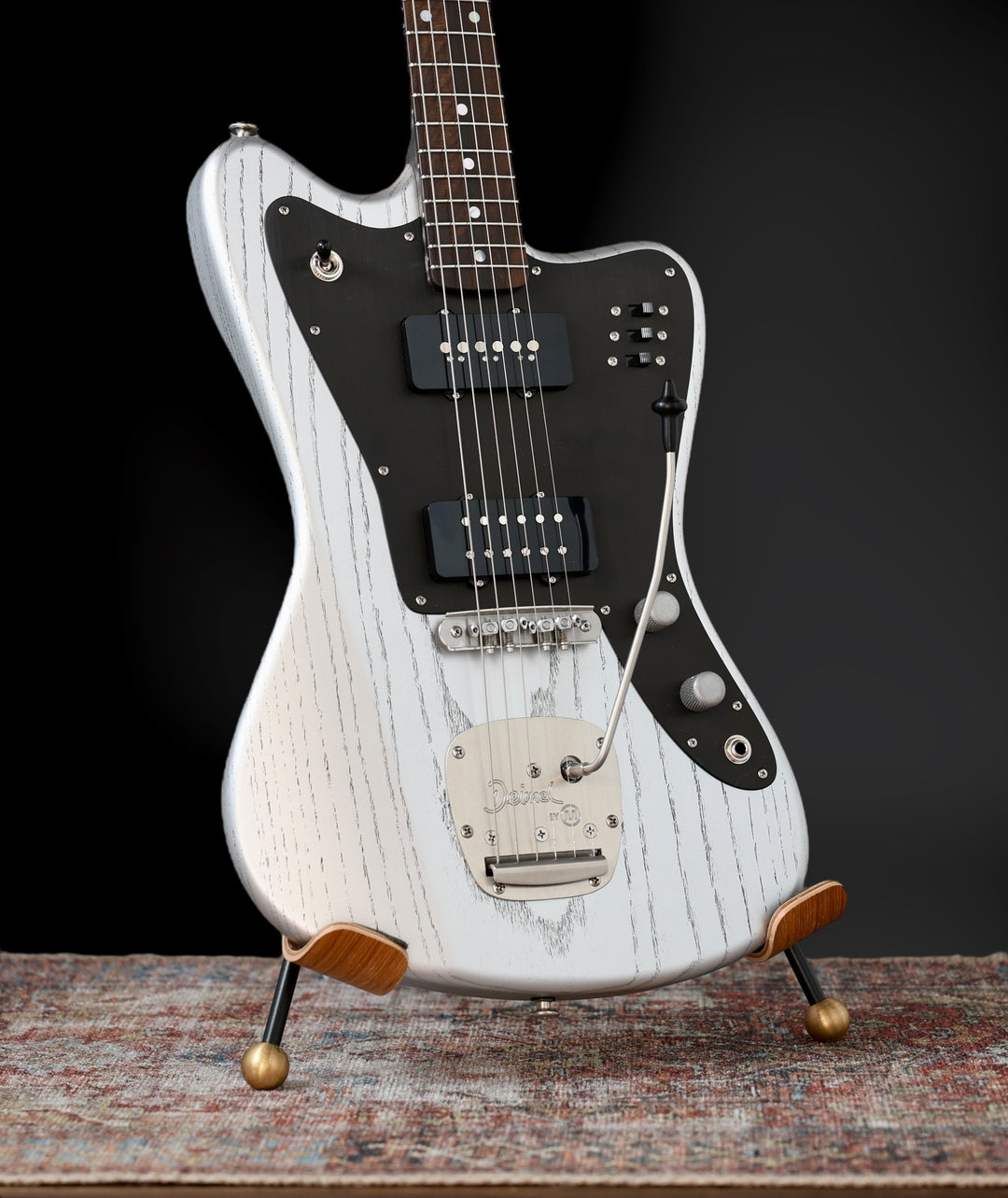 Deimel Firestar 2025 - Silver w/ Black pores & Guard. Righteous Sound Pickups. NEW, (Authorized Dealer)