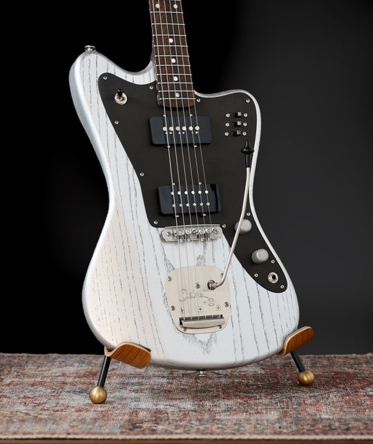Deimel Firestar 2025 - Silver w/ Black pores & Guard. Righteous Sound Pickups. NEW, (Authorized Dealer)