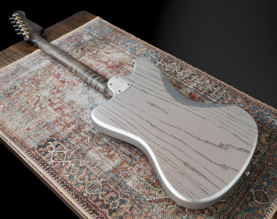 Deimel Firestar 2025 - Silver w/ Black pores & Guard. Righteous Sound Pickups. NEW, (Authorized Dealer)
