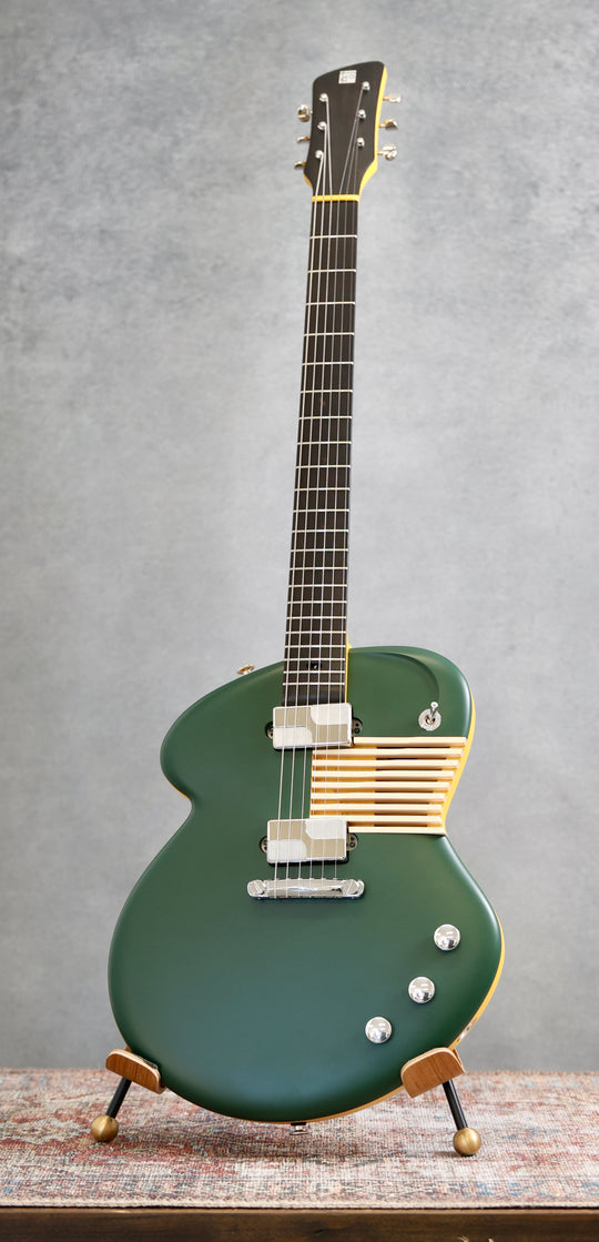 Tao Guitars - Disco Volante “Buren” - ZIELONY GREEN / RACE YELLOW - 2025
