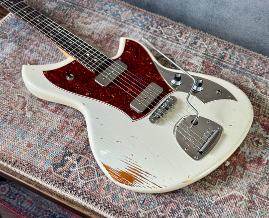 Novo Serus J — Olympic White over Aztec Gold, NEW - (Authorized Dealer) by South Shore Guitar Boutique