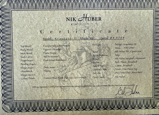 Nik Huber Krautster II (2021-2022) w/ OHSC by Nik Huber