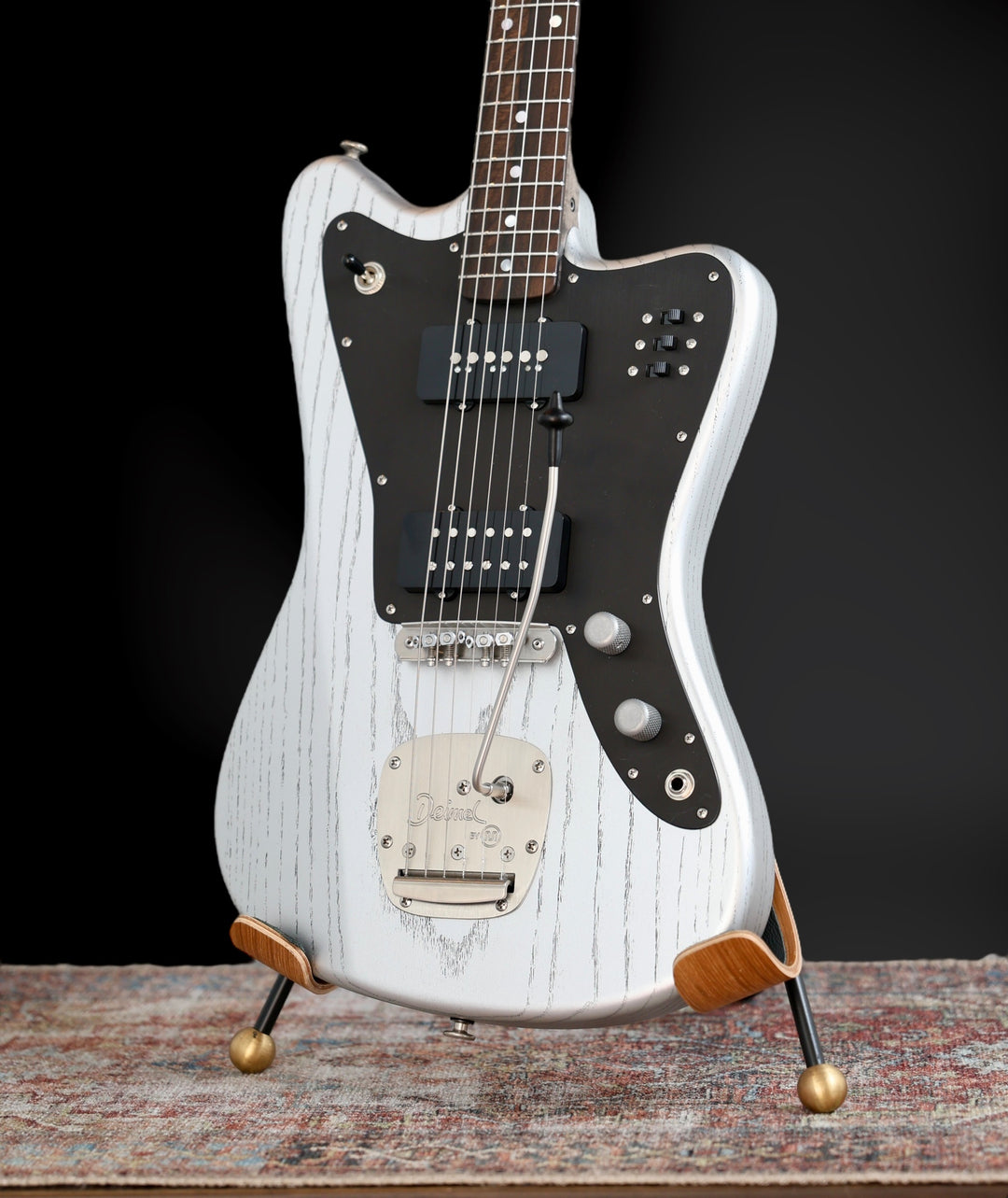 Deimel Firestar 2025 - Silver w/ Black pores & Guard. Righteous Sound Pickups. NEW, (Authorized Dealer)