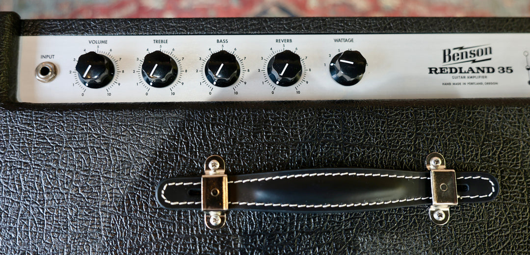 Benson Redland Reverb 35w 1x12 Guitar Combo Amp - Black w/ Wheat Grill Cloth - NEW by Benson Amps