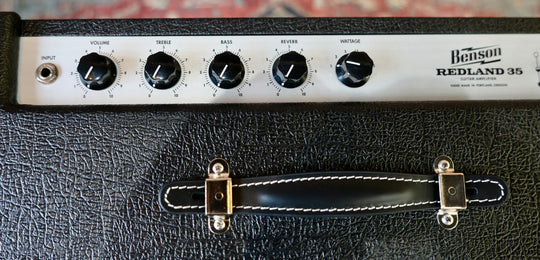 Benson Redland Reverb 35w 1x12 Guitar Combo Amp - Black w/ Wheat Grill Cloth - NEW by Benson Amps