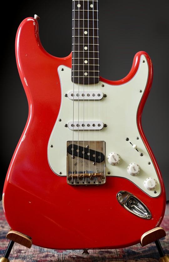 Brondel Honeycaster Hybrid - Fiesta Red w/ Ron Ellis pickups (Authorized Dealer) by Brondel