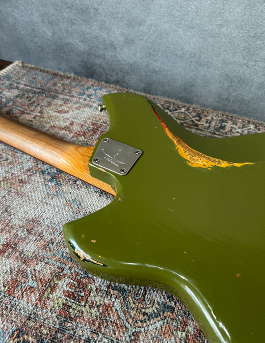 Novo Serus J Custom — Uffington Green over ’64 3-Tone Burst - NEW, (Authorized Dealer) by South Shore Guitar Boutique