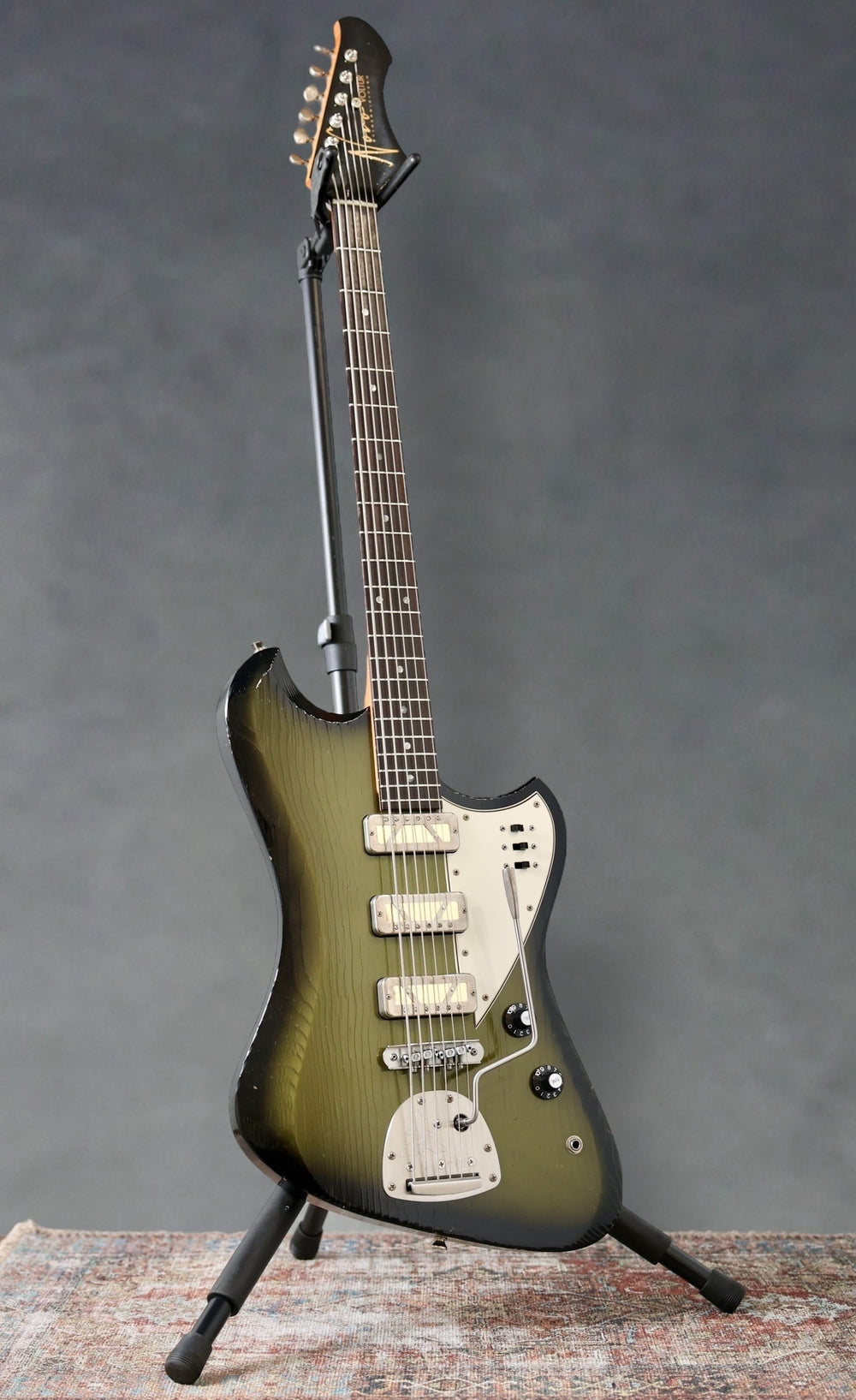 Novo Guitars Voltur B6 Baritone - 2025 - Green Burst. New - (Authorized Dealer)