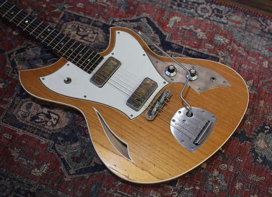 Novo Guitars Miris J - Aztec Gold / Lollar Gold Foils. Ash / Flame-Maple. NEW, Authorized Dealer) by South Shore Guitar Boutique