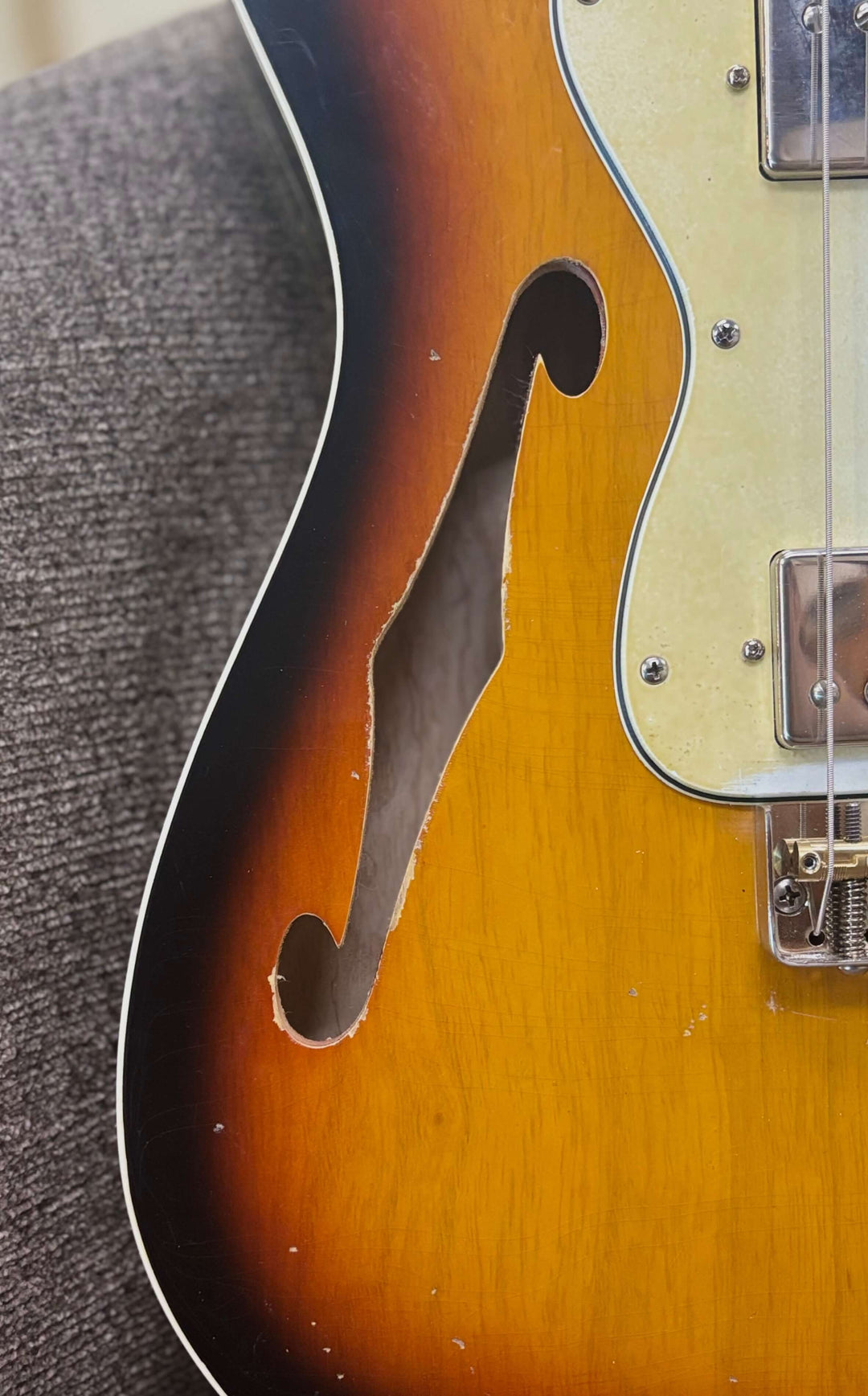 Berly T-Custom Thinline 3-Tone Sunburst