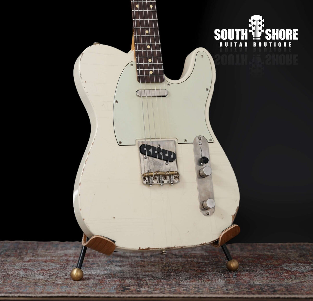 K-Line Truxton - Olympic White, NEW (Authorized Dealer) displayed on a stand at South Shore Guitar Boutique.