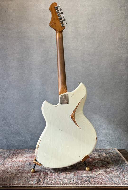 Novo Serus J — Olympic White over Aztec Gold, NEW - (Authorized Dealer) by South Shore Guitar Boutique