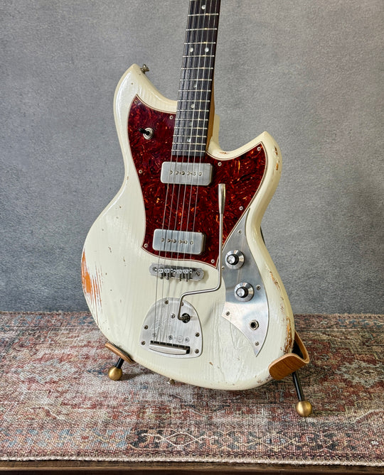 Novo Serus J — Olympic White over Aztec Gold, NEW - (Authorized Dealer) by South Shore Guitar Boutique