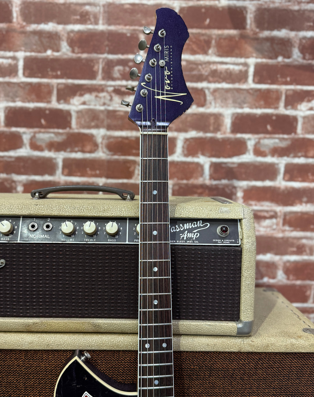 2025 Novo Signature Miris J in Purple Stranger - Lollar Staple P-90’s. Buily by owner Dennis Fano. by South Shore Guitar Boutique