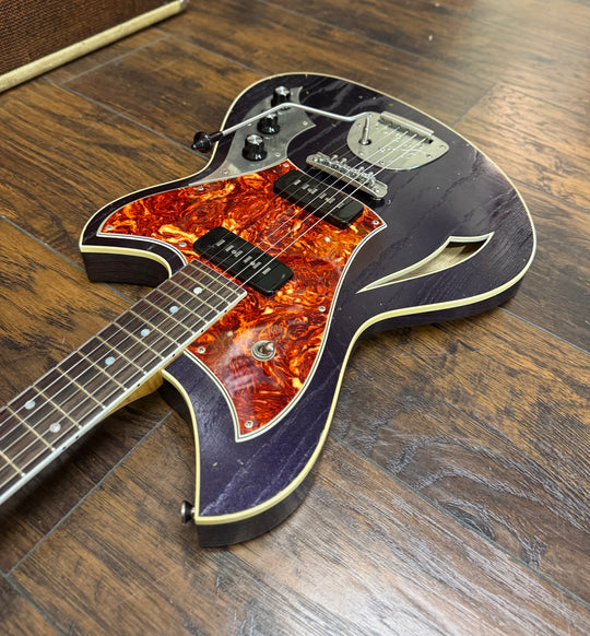 2025 Novo Signature Miris J in Purple Stranger - Lollar Staple P-90’s. Buily by owner Dennis Fano. by South Shore Guitar Boutique