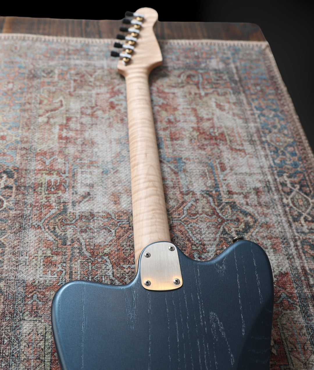 Deimel Firestar - Charcoal Blue / Natural Aluminum. Novak pickups + Leslee Circuit. NEW, (Authorized Dealer)