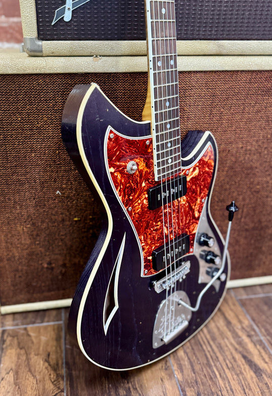 2025 Novo Signature Miris J in Purple Stranger - Lollar Staple P-90’s. Buily by owner Dennis Fano. by South Shore Guitar Boutique