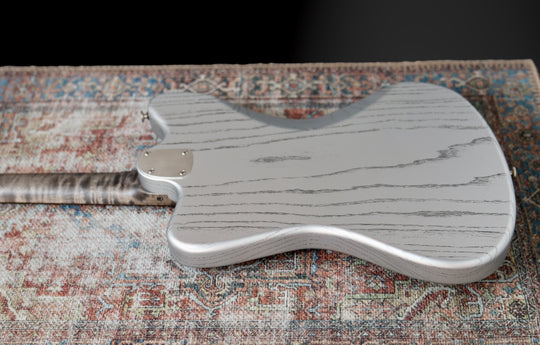 Deimel Firestar 2025 - Silver w/ Black pores & Guard. Righteous Sound Pickups. NEW, (Authorized Dealer)