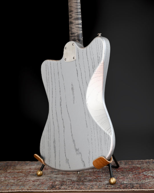 Deimel Firestar 2025 - Silver w/ Black pores & Guard. Righteous Sound Pickups. NEW, (Authorized Dealer)