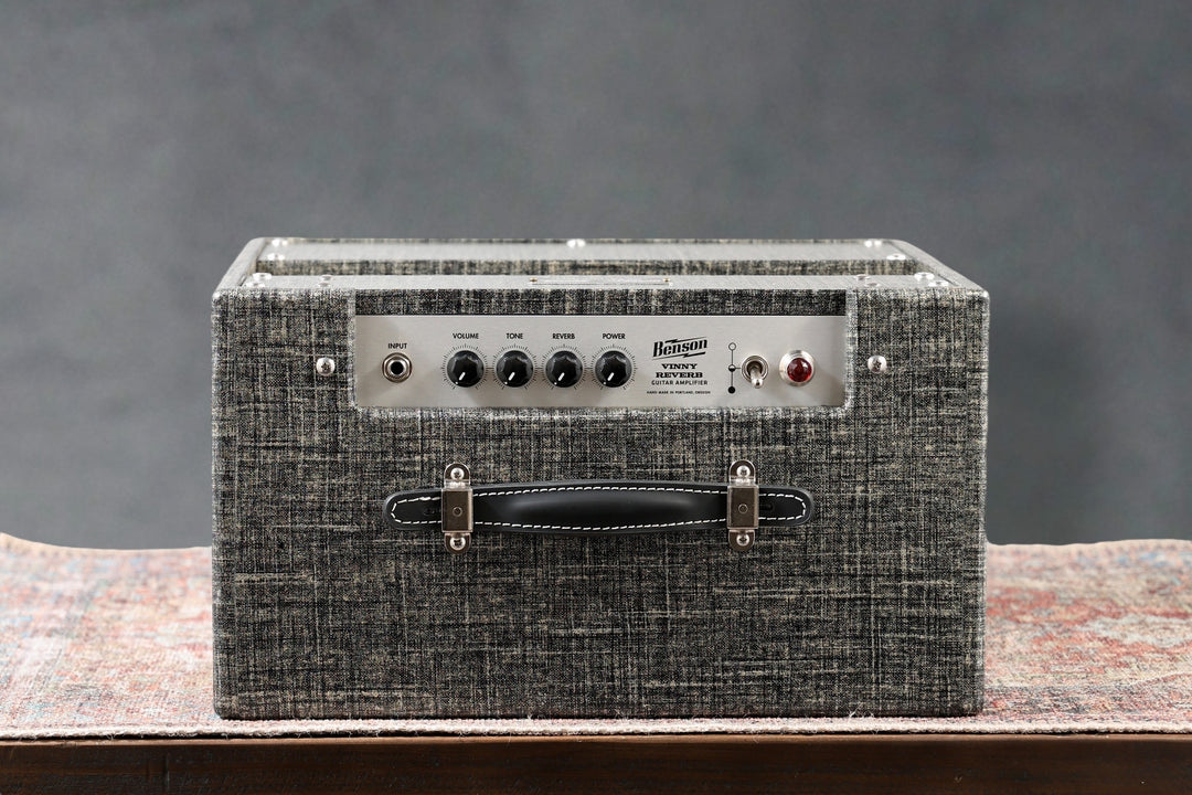 Benson Amps Vinny Reverb Combo - 2025 - Night Moves / Wheat, new amplifier with controls and handle.