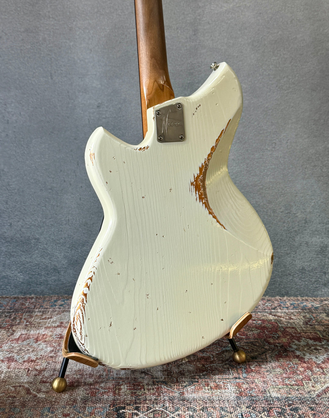 Novo Serus J — Olympic White over Aztec Gold, NEW - (Authorized Dealer) by South Shore Guitar Boutique