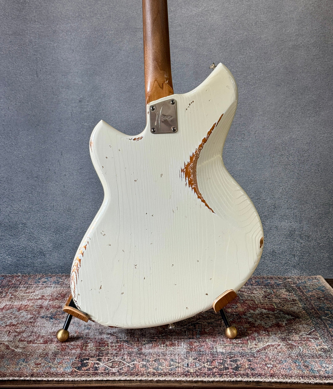 Novo Serus J — Olympic White over Aztec Gold, NEW - (Authorized Dealer) by South Shore Guitar Boutique