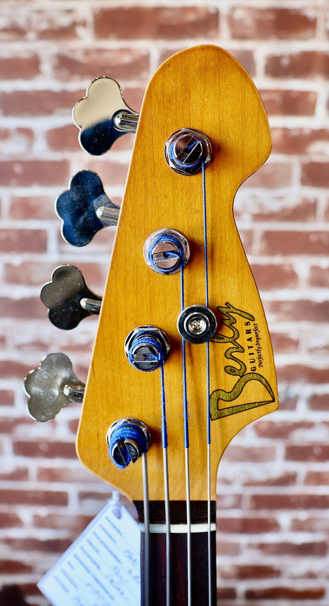 Berly J Bass - Pink/Gold Paisley. NEW (Authorized Dealer) by South Shore Guitar Boutique