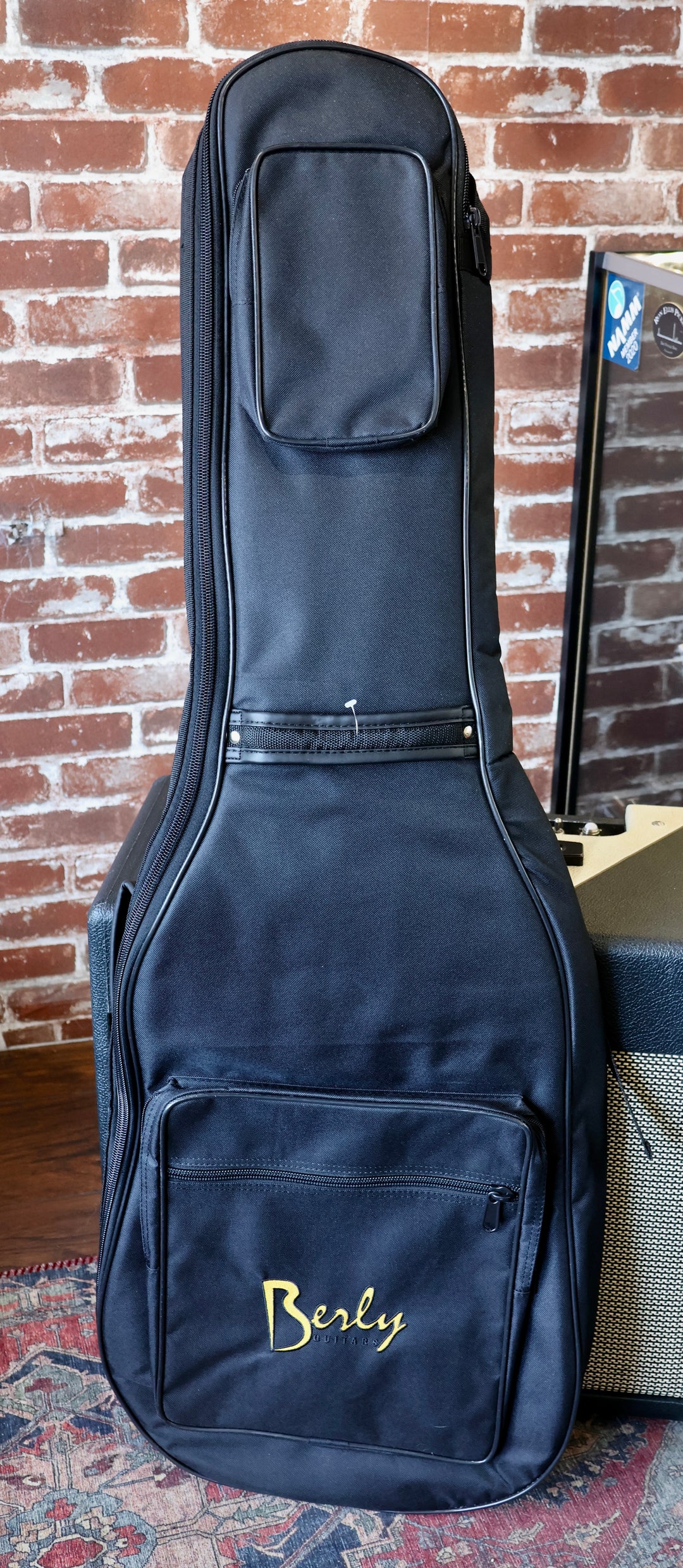 Berly J Bass - Pink/Gold Paisley. NEW (Authorized Dealer) by South Shore Guitar Boutique