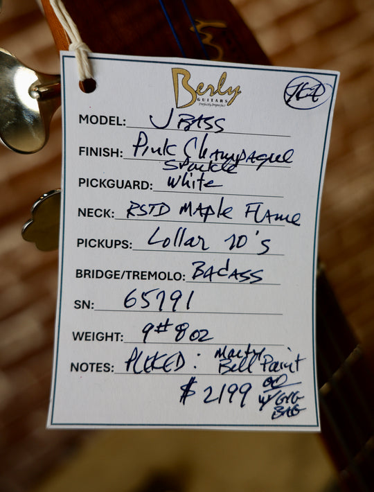 Berly J Bass - Pink Champagne Sparkle. NEW (Authorized Dealer) by Berly