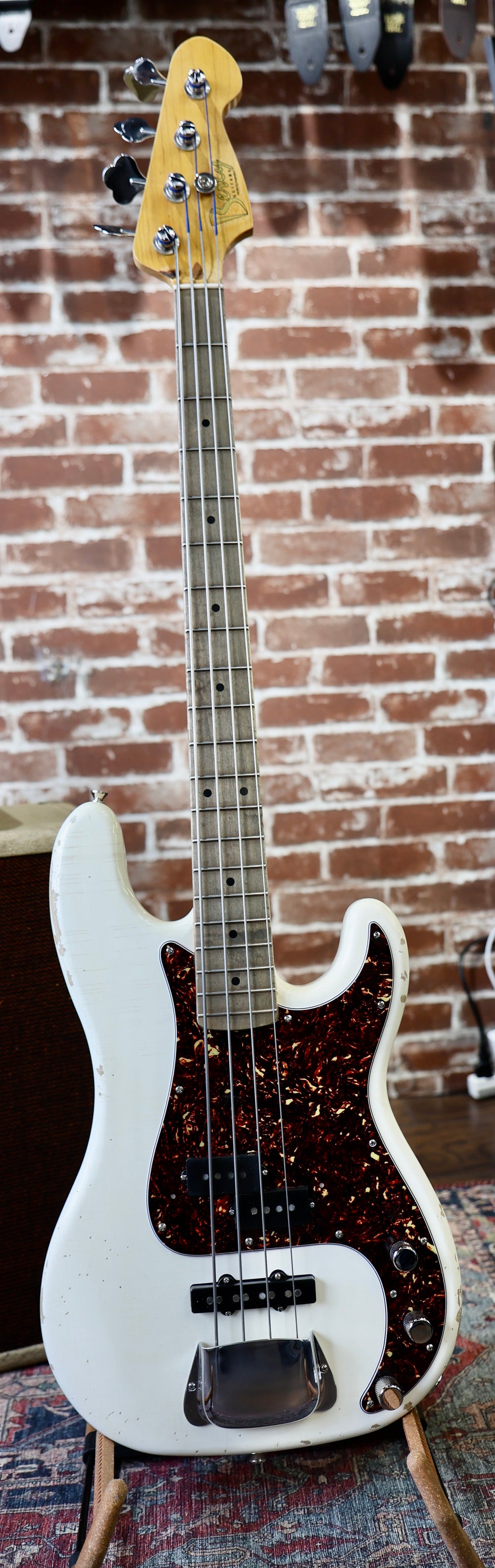 Berly PJ Bass - Aged White. NEW (Authorized Dealer) by South Shore Guitar Boutique