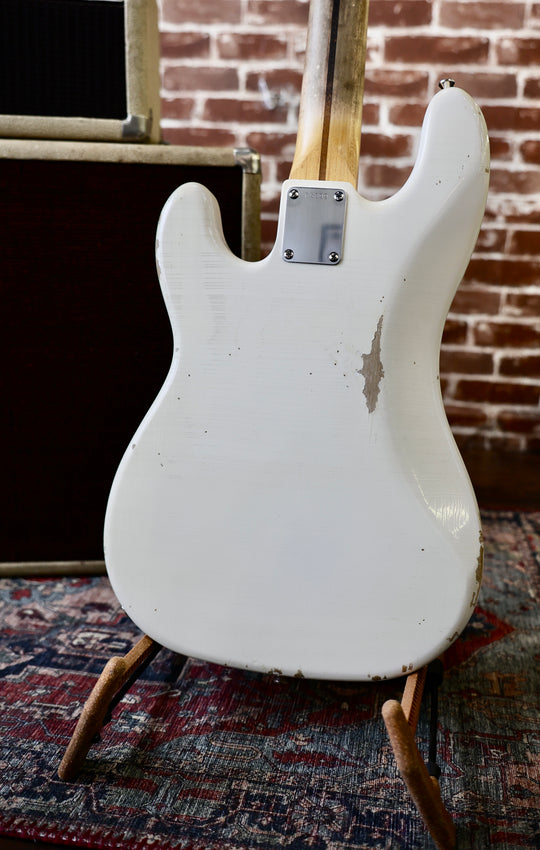 Berly PJ Bass - Aged White. NEW (Authorized Dealer) by South Shore Guitar Boutique