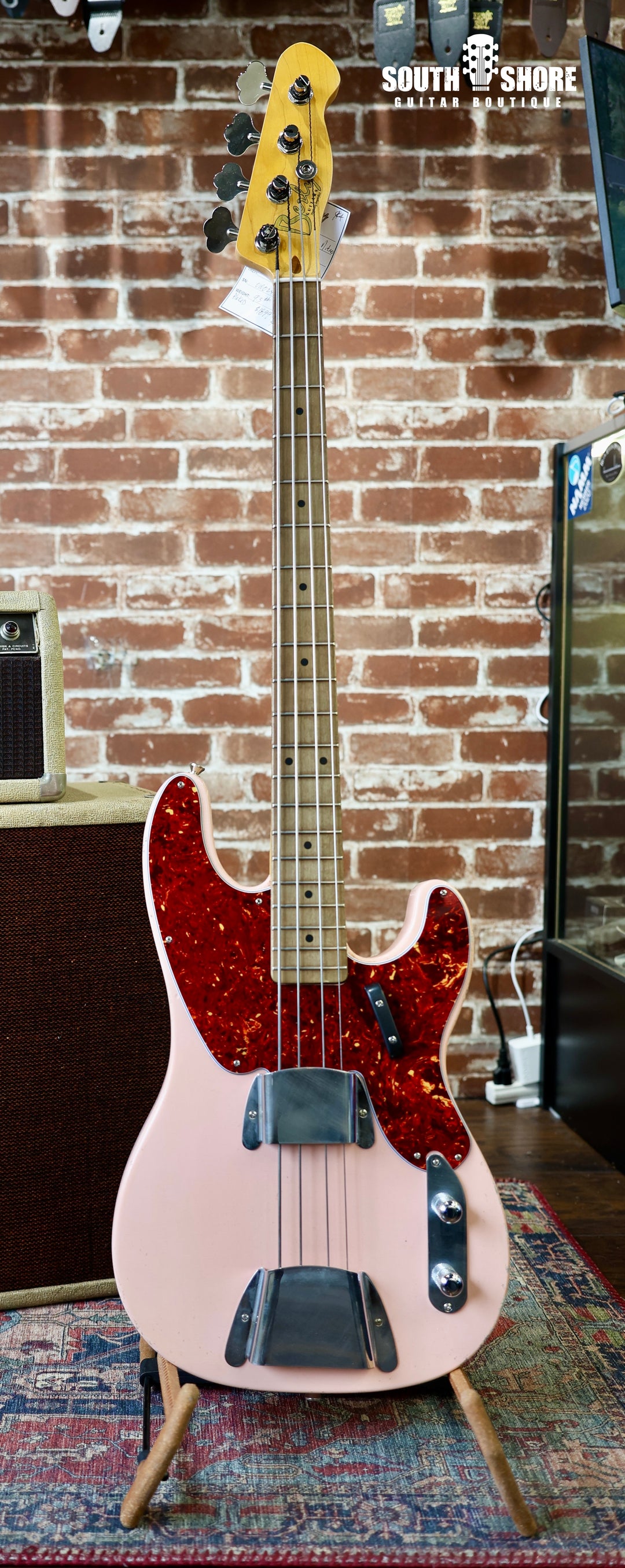 Berly T-Bass - Shell Pink. NEW (Authorized Dealer) by South Shore Guitar Boutique