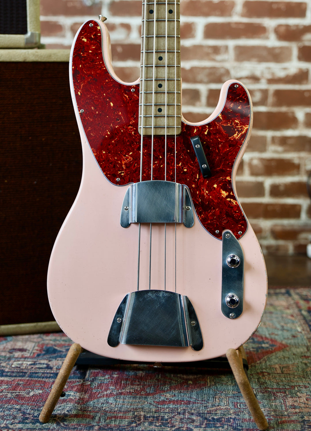 Berly T-Bass - Shell Pink. NEW (Authorized Dealer) by South Shore Guitar Boutique
