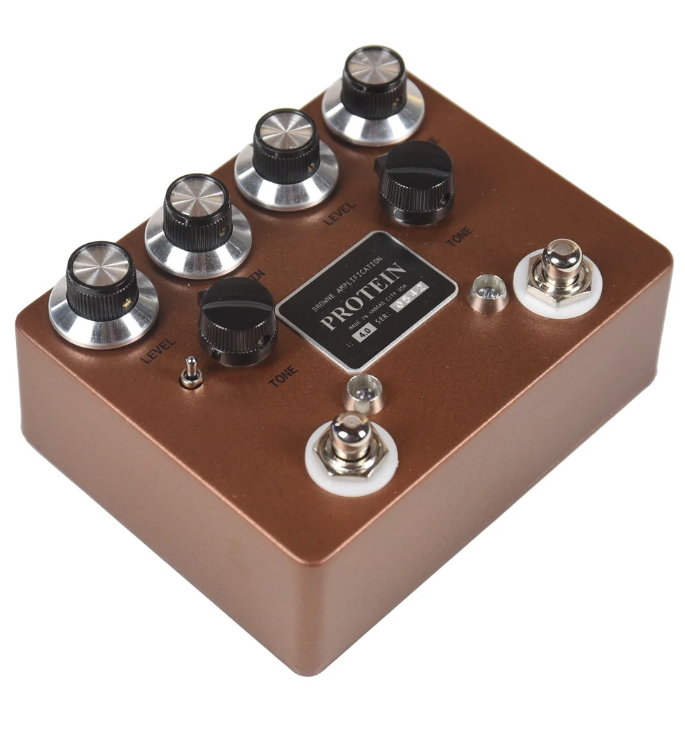 Browne Amplification Protein Dual Overdrive v4 Pedal in Copper (Authorized Dealer) by Browne Amplification