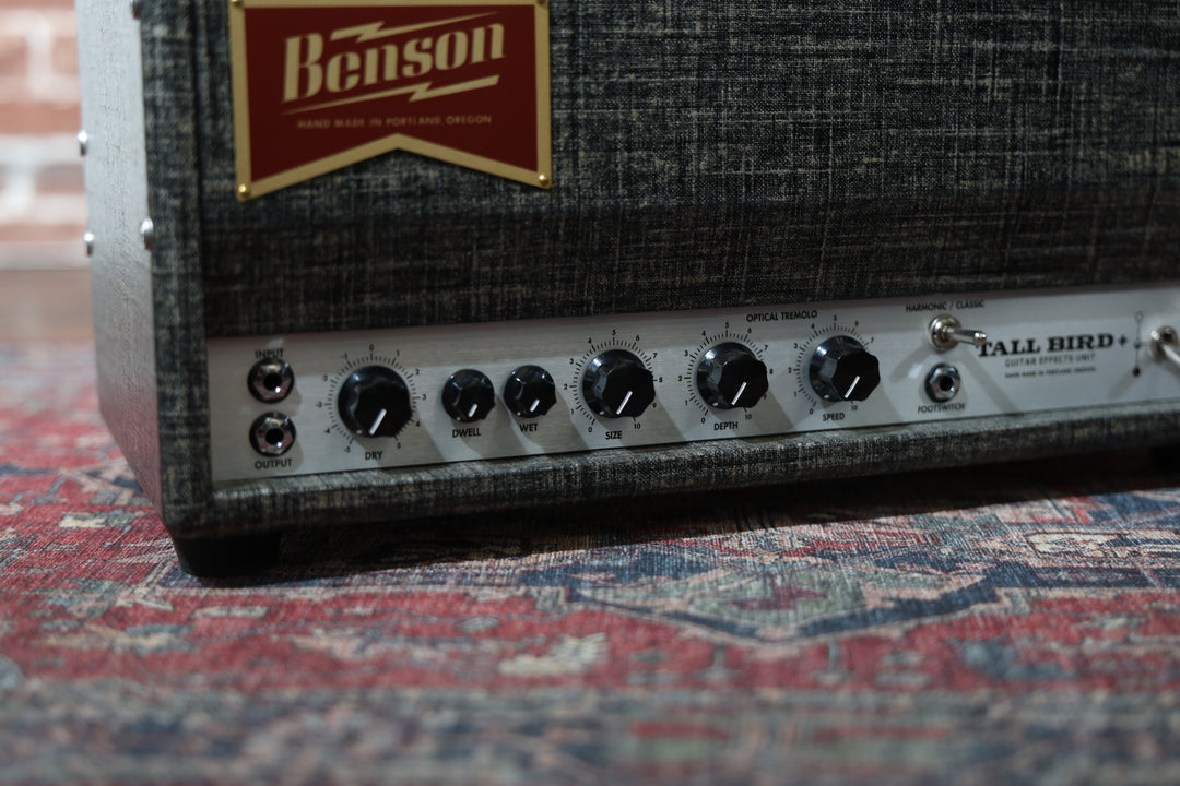 Benson Amps Tall Bird Reverb + 2026 - Black / Silver. Spring Reverb + Optical &amp; Harmonic Tremolo. NEW, Authorized Dealer) by Benson Amps