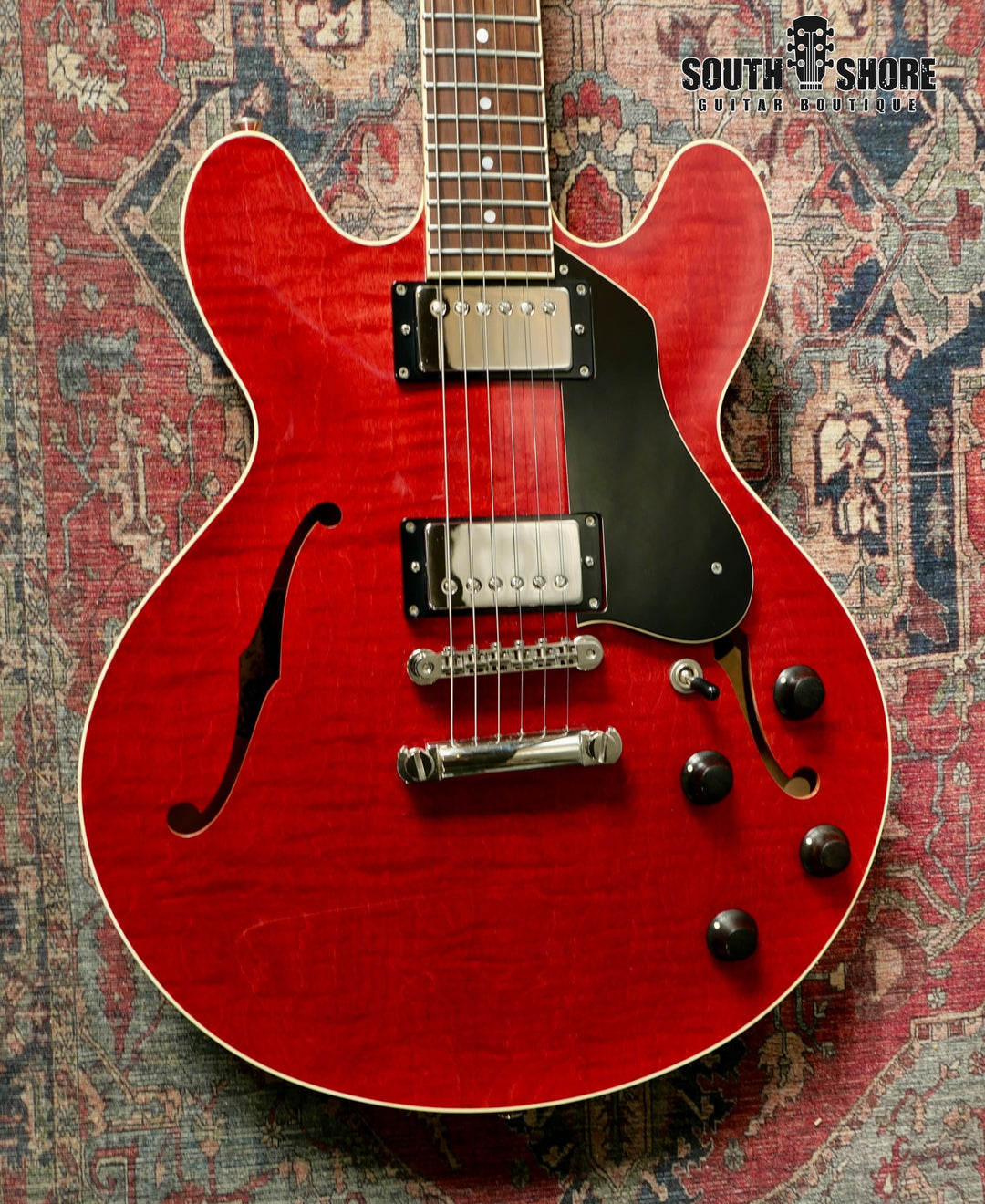 Collings i35 LC Deluxe w/ThroBaks - Faded Cherry by Collings